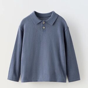 Zara Kids Peter Pan Collar Polo Shirt
